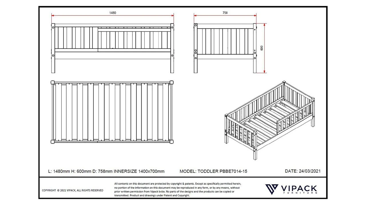 Peuter Bed 70 6 Peuter Bed 70 - Afbeelding 4