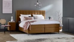 Boxspring Jade Vlak Met Gestoffeerd Matras