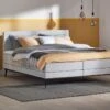 Boxspring Viggo Vlak Met Gestoffeerd Matras 2 Boxspring Viggo Vlak Met Gestoffeerd Matras -BETER BED Winkel Boxspring Viggo vlak met gestoffeerd matras oakland grijs