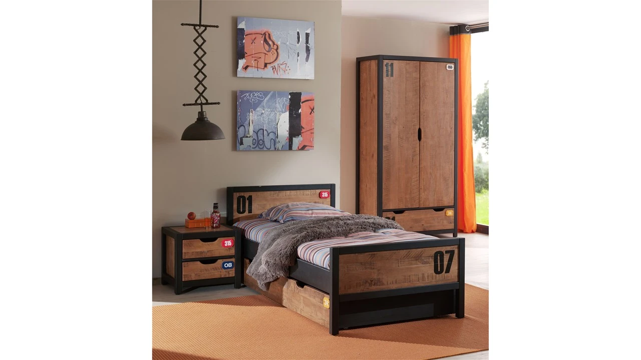 Complete Kinderkamer Daan Met 2-deurs Kast 3 Complete Kinderkamer Daan Met 2-deurs Kast