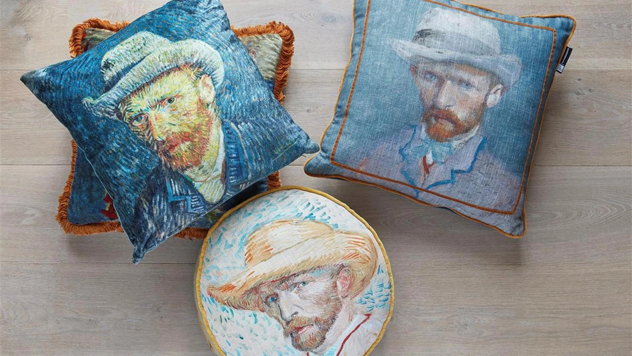 Sierkussen Self Portrait Vincent 4 Sierkussen Self Portrait Vincent - Afbeelding 2