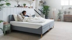 BETER BED Winkel 11 BETER BED Winkel -BETER BED Winkel TEMPUR boxspring ONE Plain vlak stone grey 1