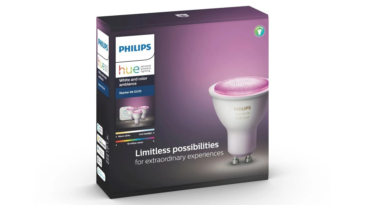 Verlichting Philips Hue Starterkit White And Color GU10 3 Verlichting Philips Hue Starterkit White And Color GU10